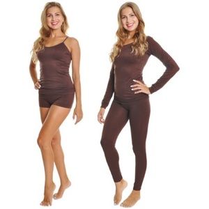 Seamless microfiber too and bottom layer set